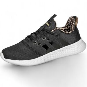 Adidas | Women’s Black Sneakers with Leopard Print | 7.5
